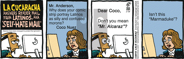 La Cucaracha on Wednesday January 14, 2015 Comic Strip