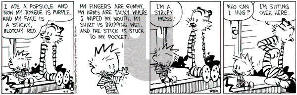 Calvin and Hobbes on Friday September 4, 1992 Comic Strip