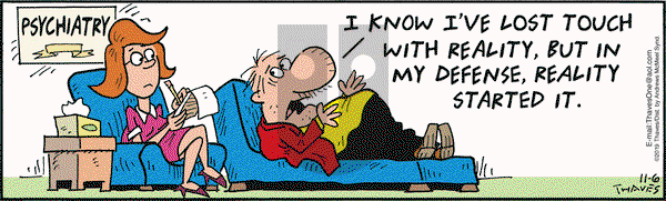 Frank and Ernest on Wednesday November 6, 2019 Comic Strip