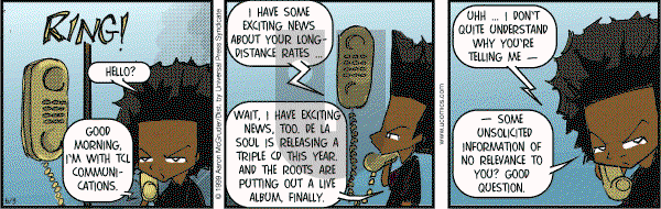 The Boondocks on Saturday June 3, 2006 Comic Strip