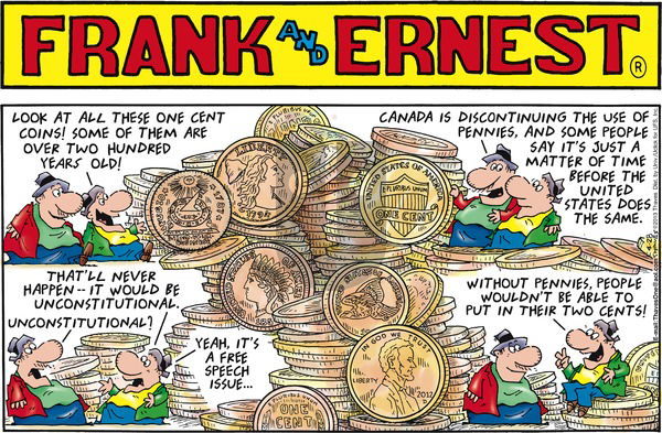 Frank and Ernest on Sunday April 28, 2013 Comic Strip