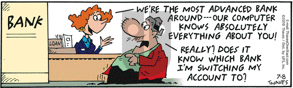 Frank and Ernest on Thursday July 8, 2010 Comic Strip