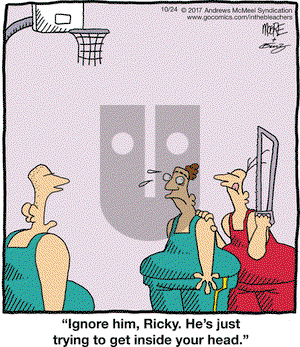 In the Bleachers on Tuesday October 24, 2017 Comic Strip