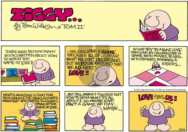 Ziggy on Sunday December 14, 2003 Comic Strip