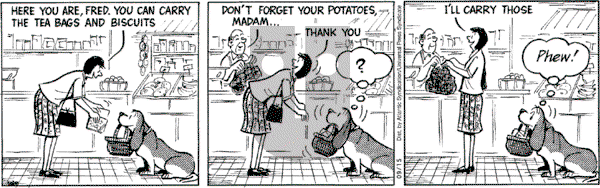 Fred Basset on Thursday September 15, 2005 Comic Strip