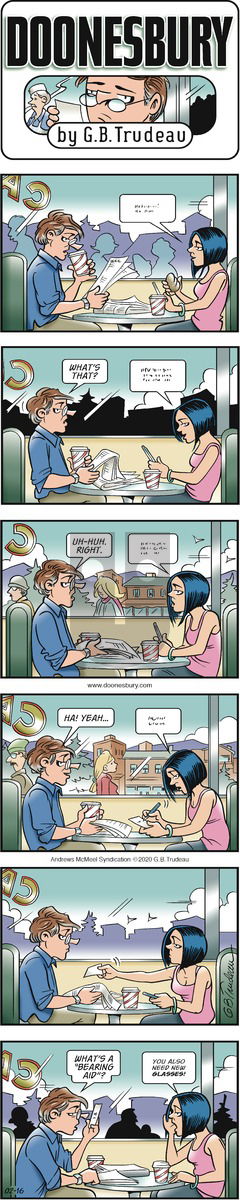 Doonesbury - Sunday February 16, 2020 Comic Strip