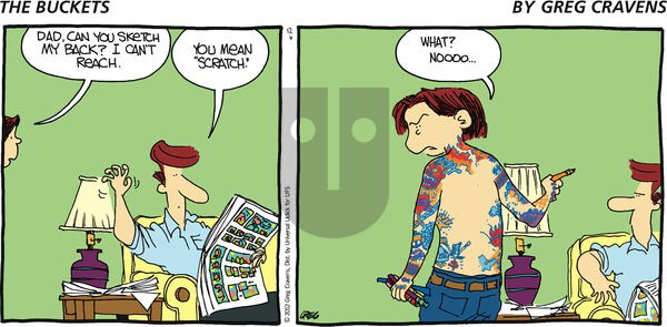 The Buckets on Sunday December 9, 2012 Comic Strip