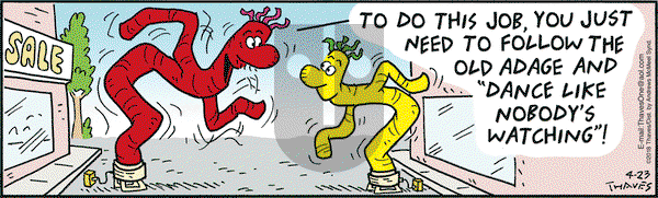 Frank and Ernest on Monday April 23, 2018 Comic Strip