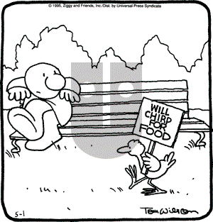 Ziggy on Monday May 1, 1995 Comic Strip