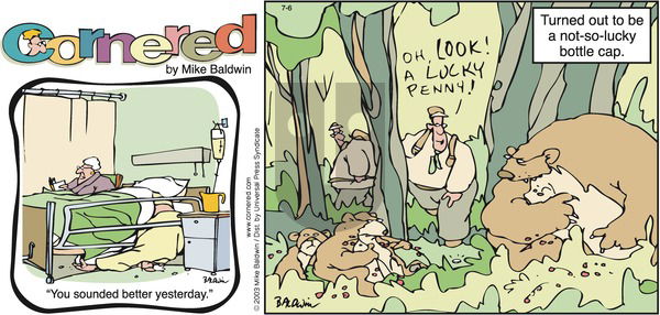 Cornered on Sunday July 6, 2003 Comic Strip