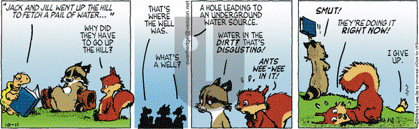 Over the Hedge on Saturday October 11, 2014 Comic Strip