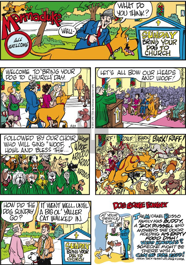 Marmaduke on Sunday September 29, 2013 Comic Strip