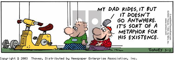 Frank and Ernest - Friday May 2, 2003 Comic Strip