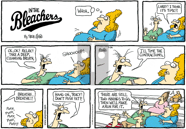 In the Bleachers on Sunday July 26, 1998 Comic Strip