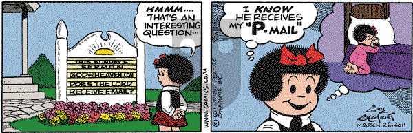 Nancy on Saturday March 26, 2011 Comic Strip