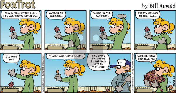 FoxTrot on Sunday November 3, 2019 Comic Strip