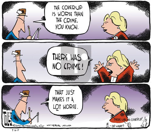 Tom Toles on Sunday September 6, 2015 Comic Strip