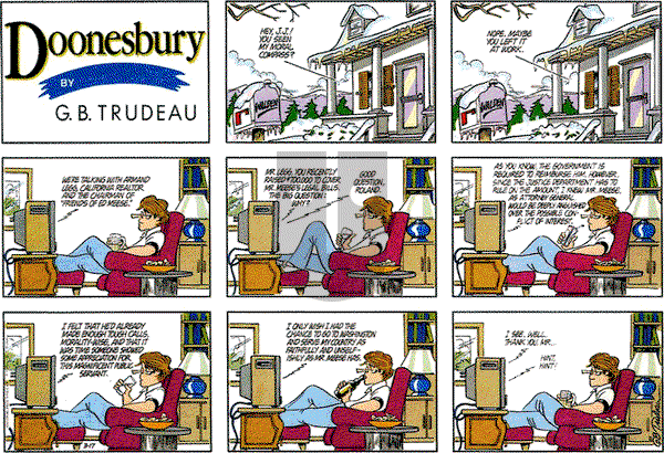 Doonesbury on Sunday March 17, 1985 Comic Strip