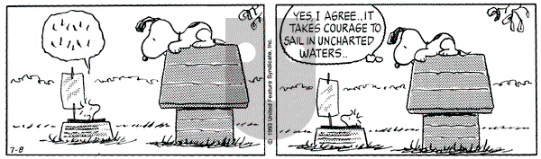 Peanuts on Thursday July 8, 1993 Comic Strip