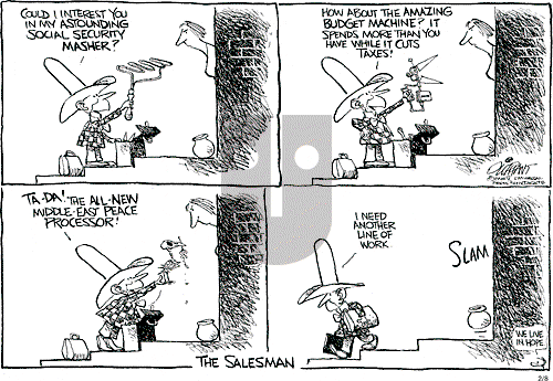 Pat Oliphant on Tuesday February 8, 2005 Comic Strip
