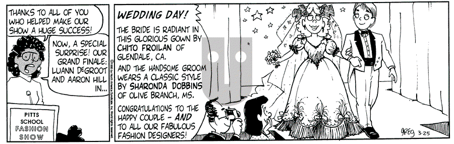 Luann - Saturday March 25, 1995 Comic Strip