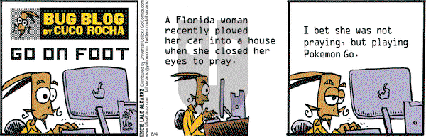 La Cucaracha on Thursday August 4, 2016 Comic Strip