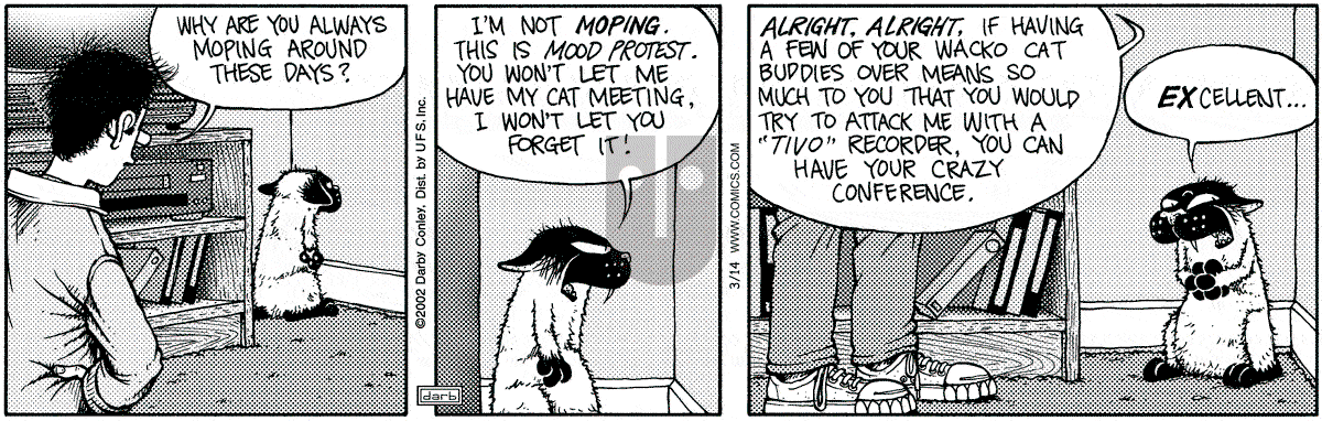 Get Fuzzy - Thursday March 14, 2002 Comic Strip