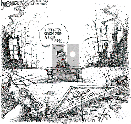Matt Davies on Monday April 2, 2007 Comic Strip