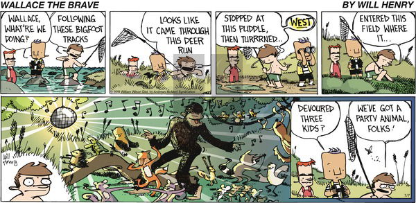 Wallace the Brave on Sunday July 7, 2019 Comic Strip