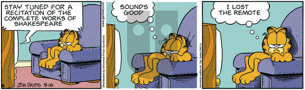 Garfield on Monday September 16, 2002 Comic Strip