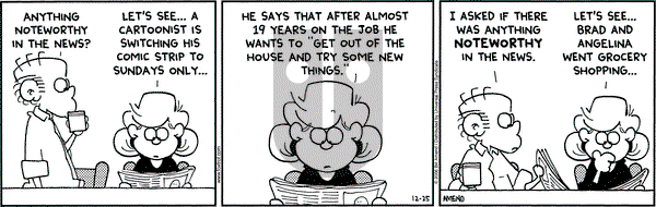 FoxTrot on Monday December 25, 2006 Comic Strip