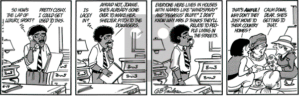 Doonesbury on Wednesday June 19, 1985 Comic Strip