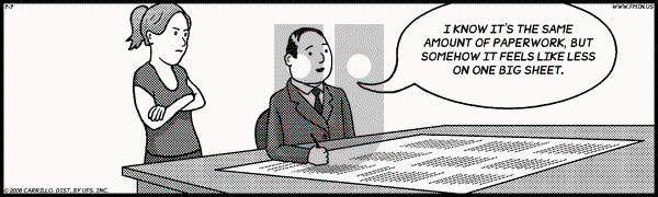 F Minus on Monday July 7, 2008 Comic Strip