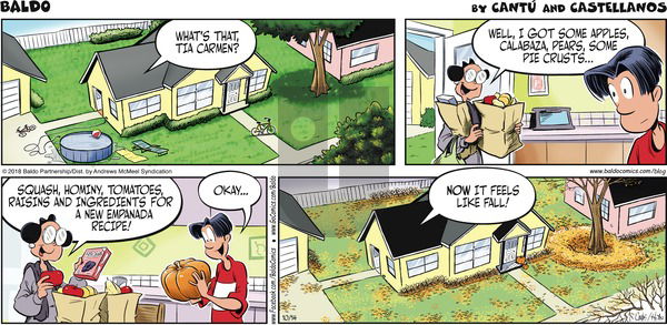 Baldo on Sunday October 14, 2018 Comic Strip