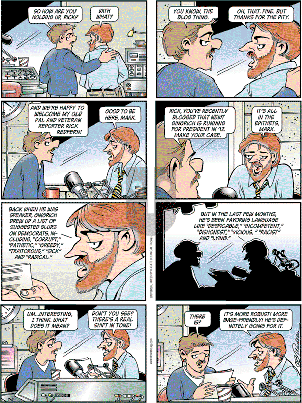 Doonesbury - Sunday July 5, 2009 Comic Strip