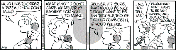 Drabble on Thursday May 16, 1996 Comic Strip