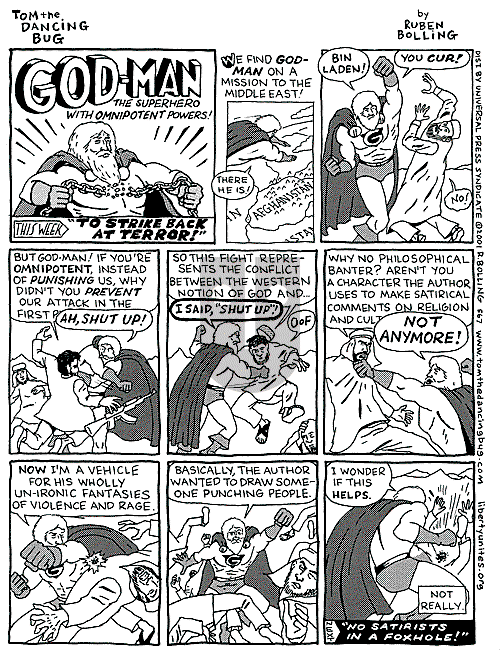 Tom the Dancing Bug on Friday October 5, 2001 Comic Strip