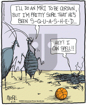 In the Bleachers - Thursday February 19, 2009 Comic Strip