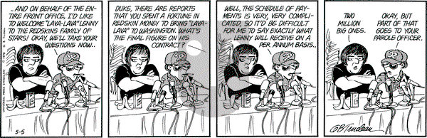 Doonesbury on Friday May 5, 1978 Comic Strip