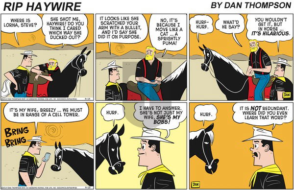 Rip Haywire on Sunday July 26, 2020 Comic Strip