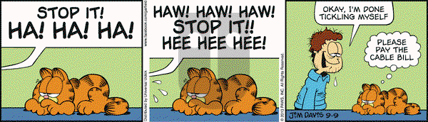 Garfield - Monday September 9, 2013 Comic Strip