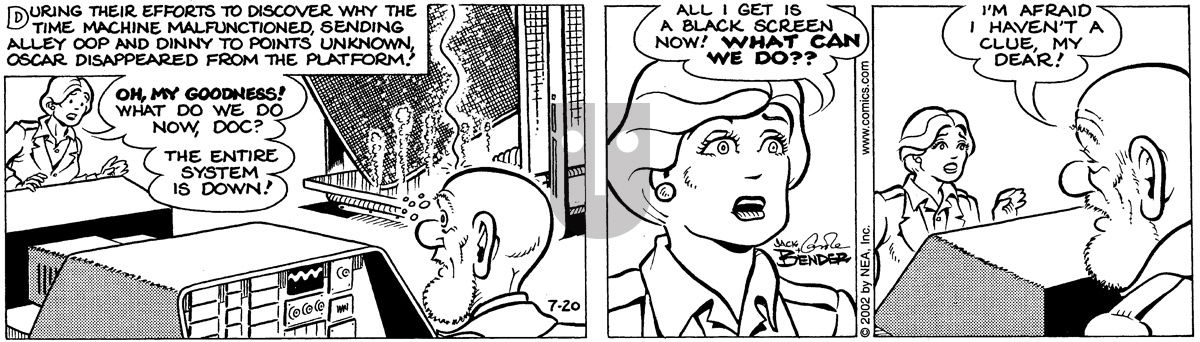 Alley Oop - Saturday July 20, 2002 Comic Strip