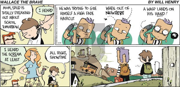 Wallace the Brave on Sunday March 28, 2021 Comic Strip