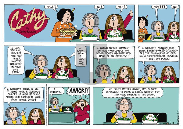 Cathy Classics on Friday June 14, 1996 Comic Strip