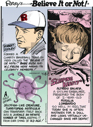 Ripley's Believe It or Not on Wednesday April 8, 2009 Comic Strip