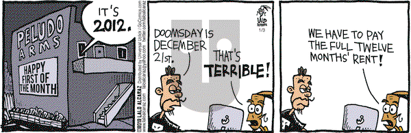 La Cucaracha on Tuesday January 3, 2012 Comic Strip
