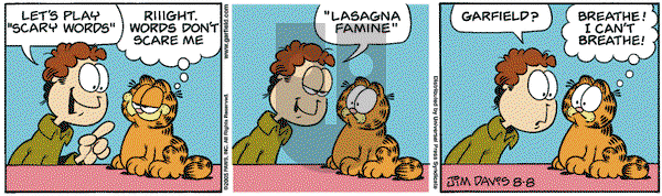 Garfield on Monday August 8, 2005 Comic Strip