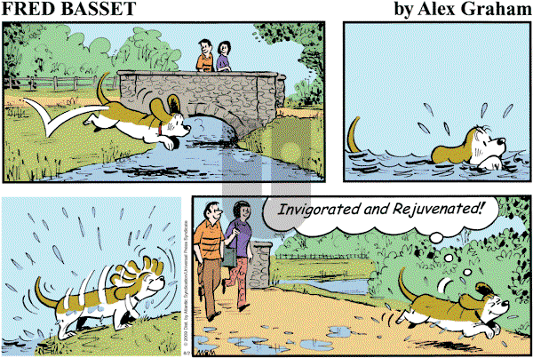 Fred Basset on Sunday August 2, 2009 Comic Strip