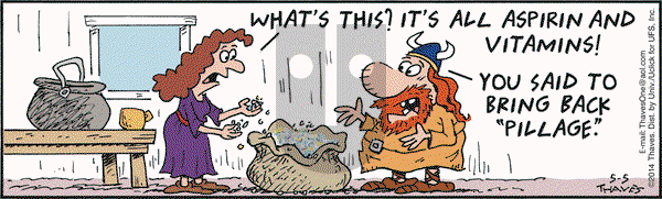 Frank and Ernest on Monday May 5, 2014 Comic Strip