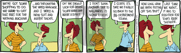 The Buckets on Monday March 16, 2015 Comic Strip